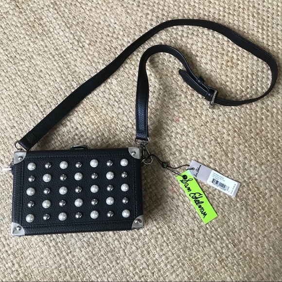 Sam Edelman Handbags - Sam Edelman Shayna Black Embellished Crossbody Bag